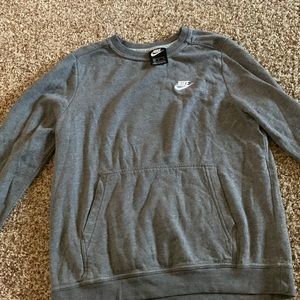 Gray Nike crew neck